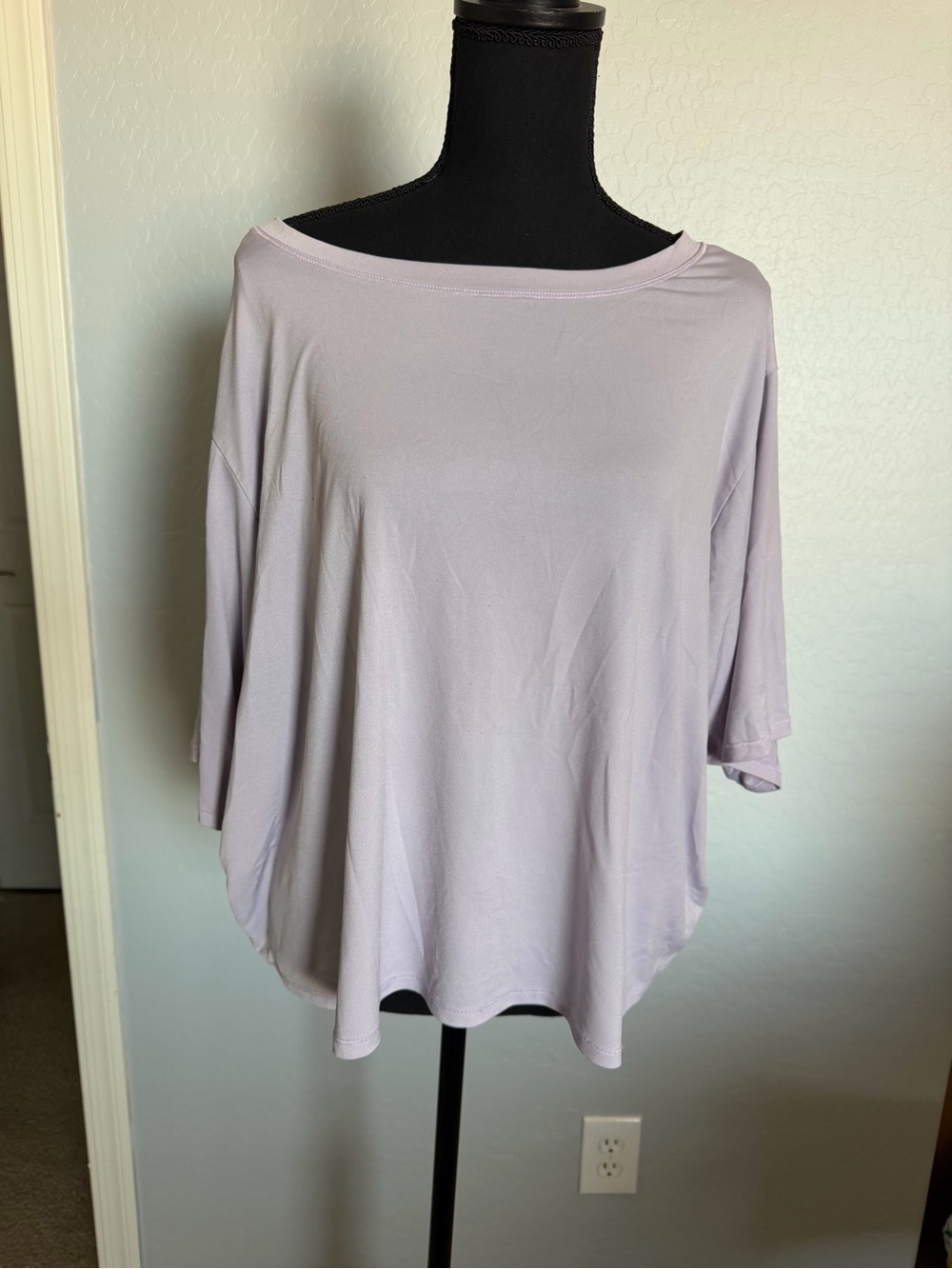 Fabletics Lavender Relaxed Boatneck Tunic